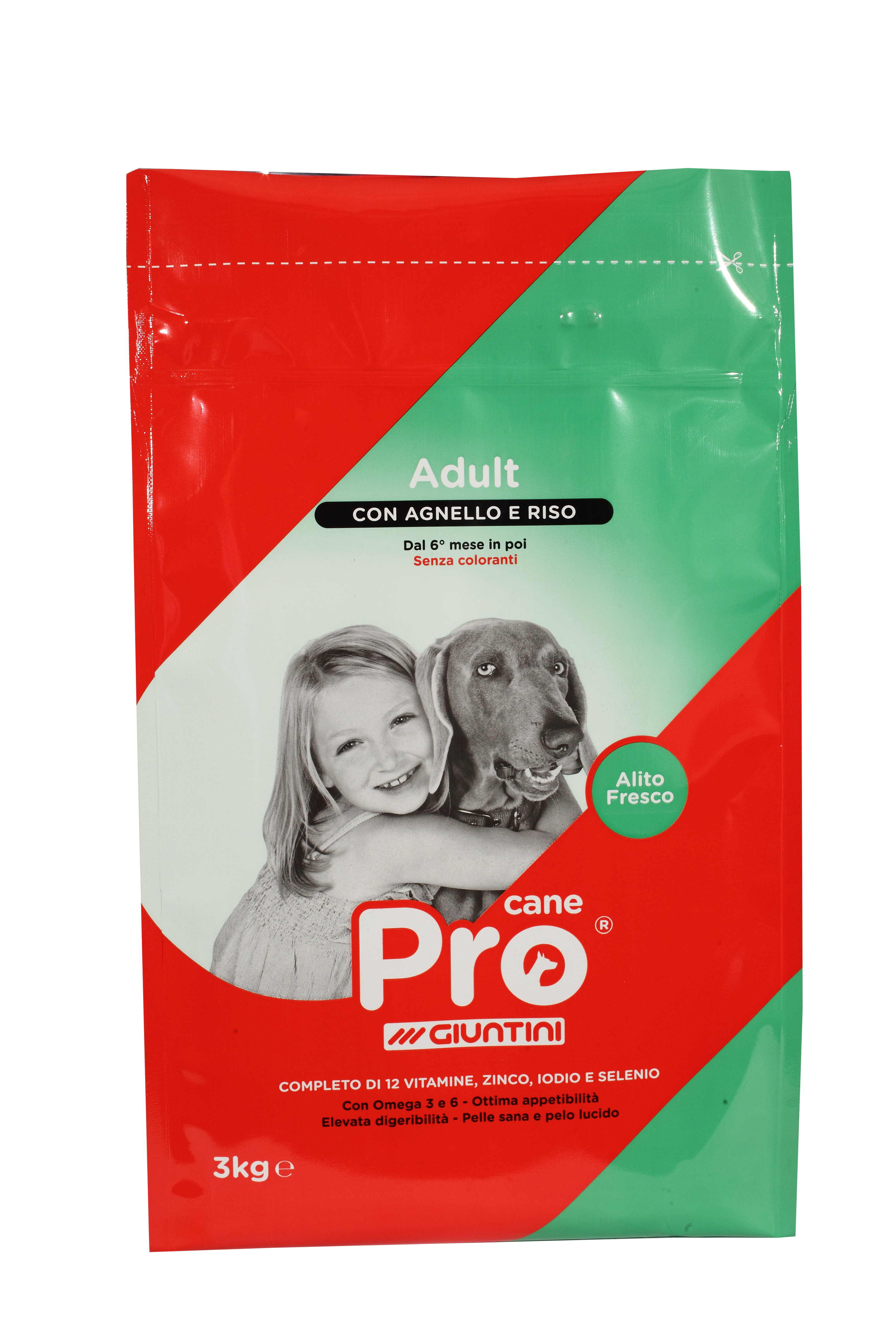 Pro Cane Giuntini con Agnello e riso 3 kg x 4 pz.